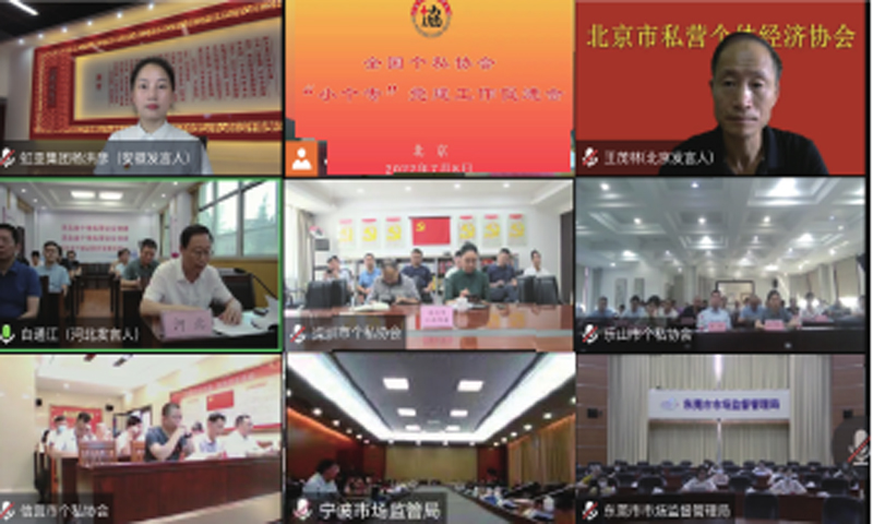 中国个体劳动者协会召开全国个私协会“小个专”党建工作促进会